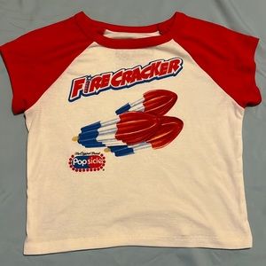 Popsicle - Fire Cracker T- Shirt crop top XS